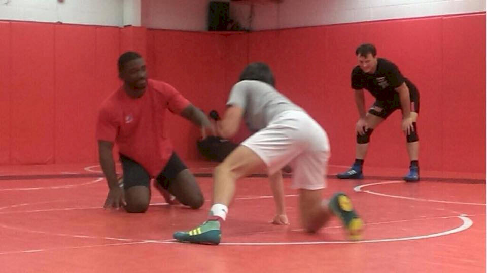Coach Jordan Sparring w Team Member
